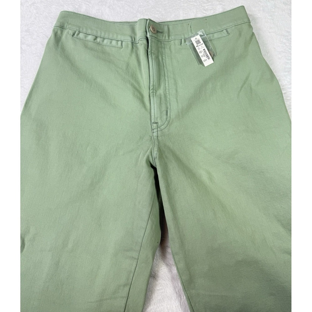 Madewell Emmett Wide-Leg Crop Pants Size 30 Tall Green NWT